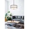 Z-Lite Kendall 3 Light Pendant, Matte Black & White 197-17MB - alternate 6